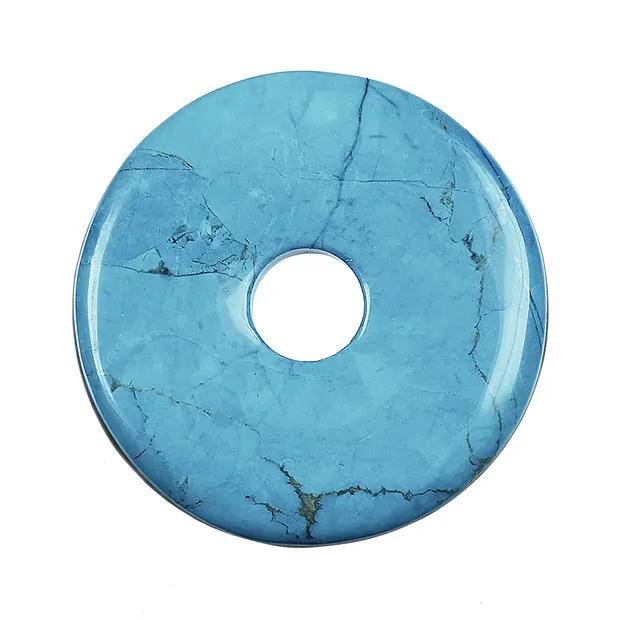 Donut Turquenite (Magnesite colored), 50mm | wholesaler gems & healing stones