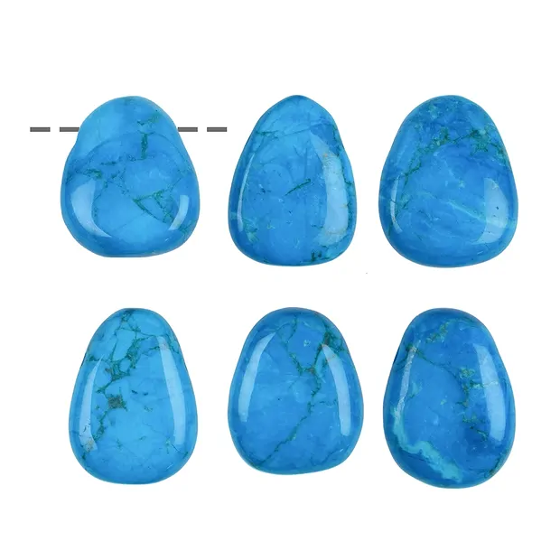 Piedra rodada de Turquenita (Magnesita coloreada) perforada | Marco Schreier