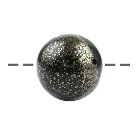 Bola de Pirita perforada en pizarra, 20mm, agujero de 1mm | Marco Schreier
