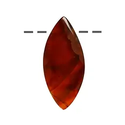 0446695653 Cabochon Marquise Agate (Condor Agate) drilled, 3,5 - 5,0cm | Marco Schreier