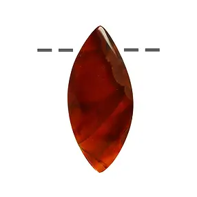 Cabochon Navette Achat (Condorachat) gebohrt, 3,5 - 5,0cm | Marco Schreier