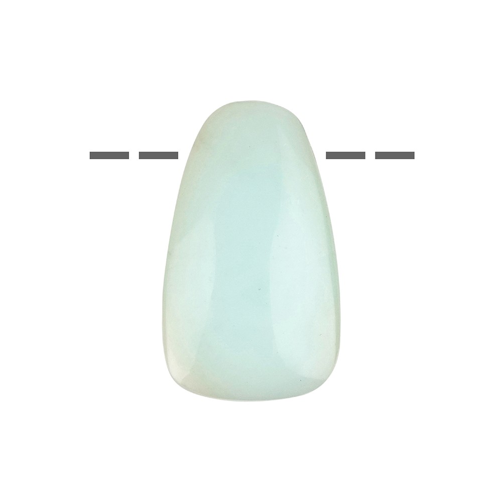 Cabochon chrysopal percé, 4,5 - 5,0cm | Marco Schreier