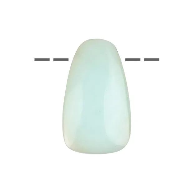 Cabochon Chrysopal gebohrt, 4,5 - 5,0cm | GH Edelsteine, Heilsteine & Schmuck
