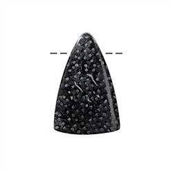0447495615 Cabochon Palmier pétrifié triangle percé, 3,2cm | Marco Schreier