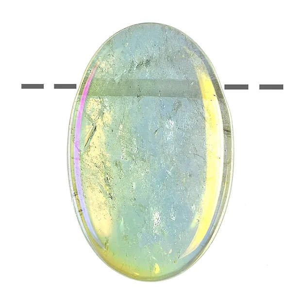 Small Palmstone Angel Aura drilled | wholesaler gems, healing stones & jewelry
