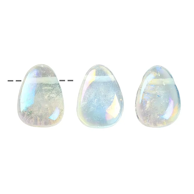 Pietra burattata Angel Aura perforata | grossista gemme e pietre curative