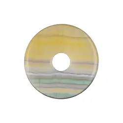 0447700400 Donut Fluorite jaune rayé, 40mm | Marco Schreier