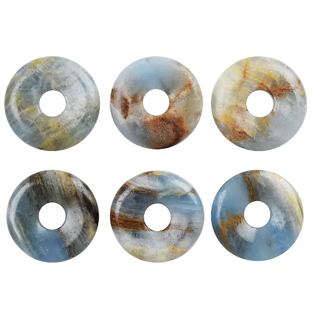 Donut Aragonit (blau), 30mm | Mineralien-Handel Edelsteine, Heilsteine & Schmuck