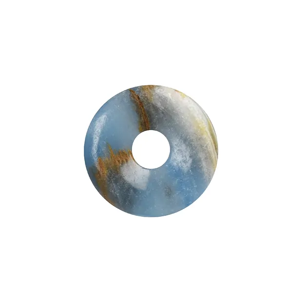 Donut aragonito (azul), 30mm | piedras preciosas, piedras curativas y joyería