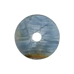 0447800400 Ciambella di aragonite (blu), 40 mm | Gemme Schreier, pietre curative e gioielli