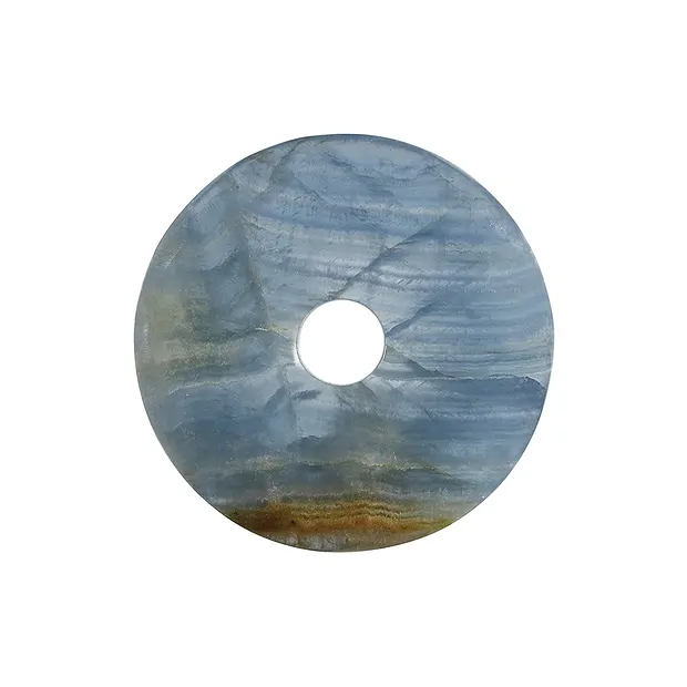 Donut aragonito (azul), 40mm | piedras preciosas, piedras curativas y joyería