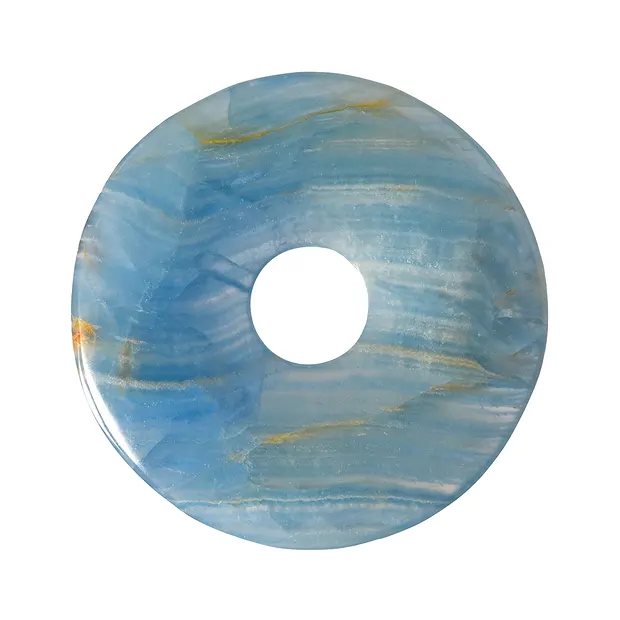 Donut aragonito (azul), 50mm | piedras preciosas, piedras curativas y joyería