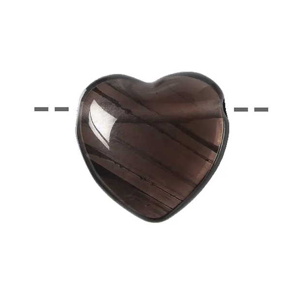 Cuore in ossidiana (lamellere) forato, 2,5 cm | Marco Schreier
