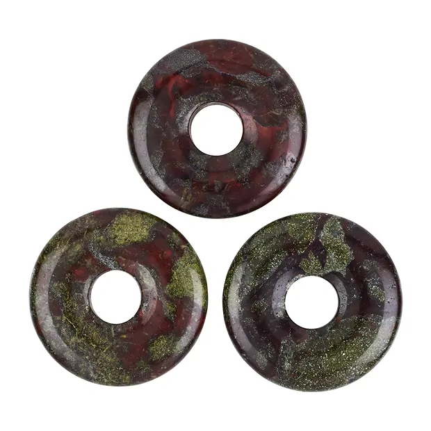 Donut Epidote quartzite (dragon stone), 30mm | wholesaler gems & healing stones