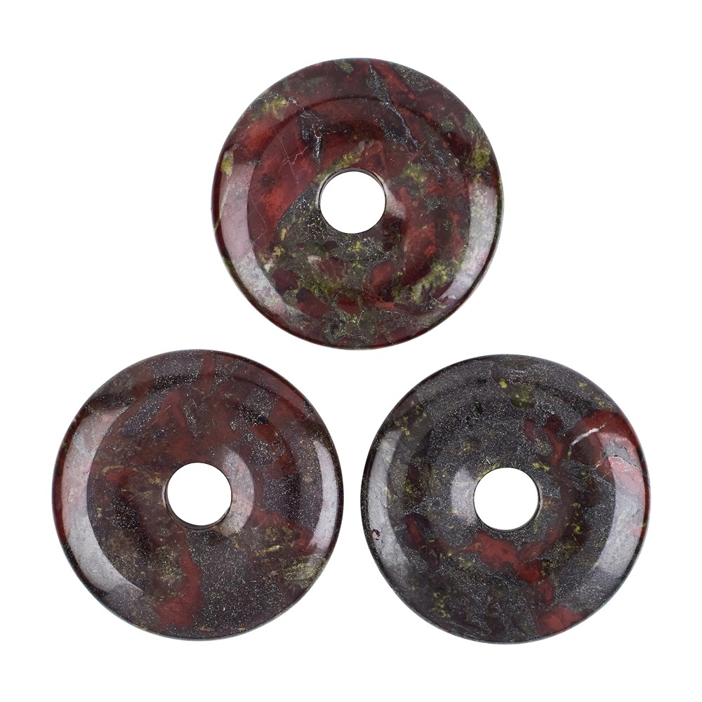 Donut Epidote quartzite (dragon stone), 40mm | wholesaler gems & healing stones