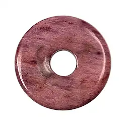 0449500500 Cuarzo piedmontita donut, 50mm | piedras preciosas, piedras curativas y joyería