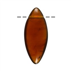 0449994006 Ámbar Navette (Indonesia) perforado, 05 - 06cm | Marco Schreier