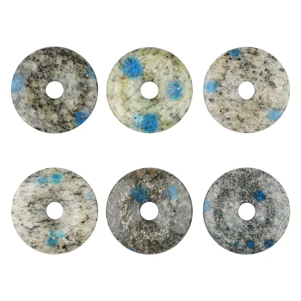Ciambella K2 (Azurite in Gneiss), 40 mm | grossista gemme e pietre curative