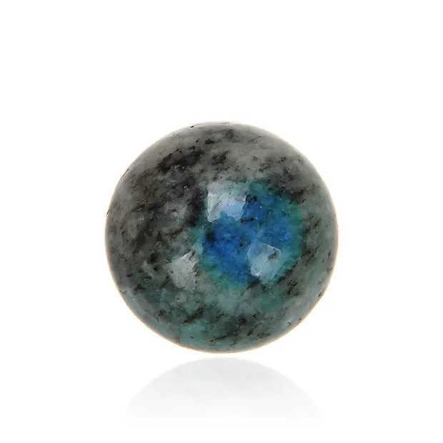 Palla K2 (Azurite in Gneiss) forata, 20 mm, foro da 1 mm | Marco Schreier