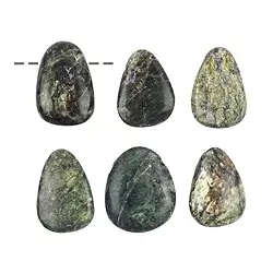 0450993002 Piedra rodada Serpentina (Tasmania) perforada, 3.0cm | Marco Schreier