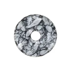 0451000400 Donut Pinolith (Eisblumenmagnesit), 40mm | GH Edelsteine, Heilsteine & Schmuck