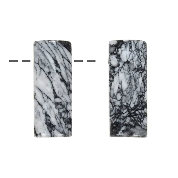Rectangle pinolite drilled, 4.5 cm | wholesaler gems, healing stones & jewelry