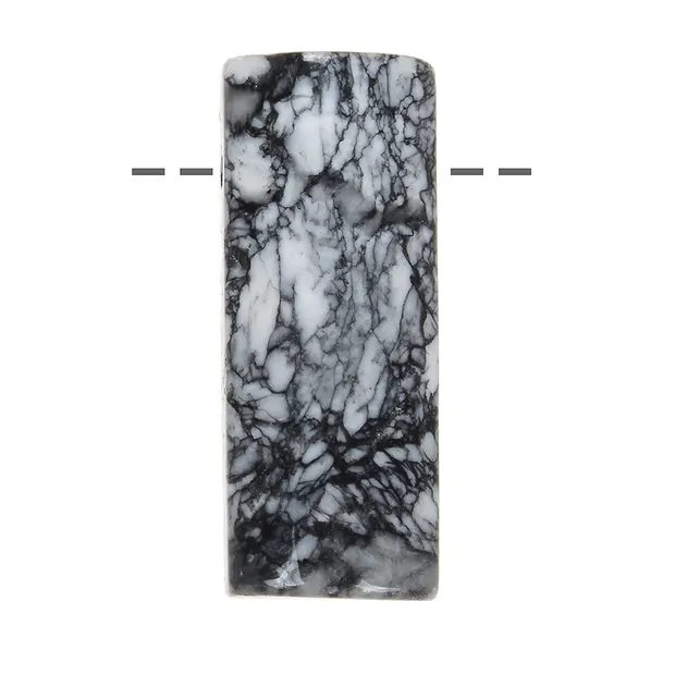 Pinolite rectangulaire percée, 4,5cm | Marco Schreier