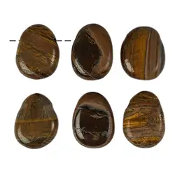 0451793002 Trommelstein Tigeraugen-Jaspis gebohrt | Edelsteine, Heilsteine & Schmuck-Handel