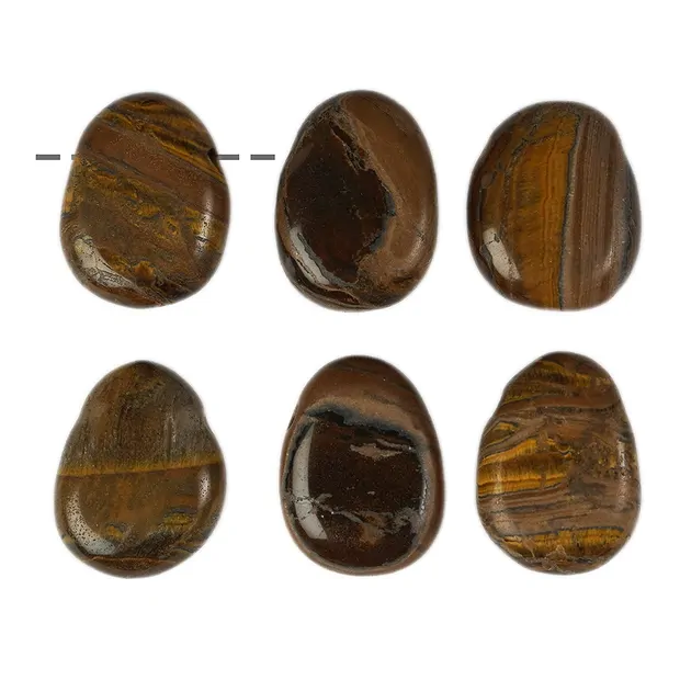 Piedra rodada perforada Ojo de tigre jaspe | Marco Schreier