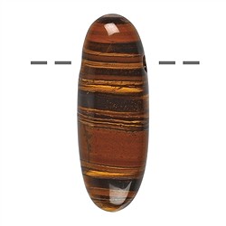 0451795665 Ojo de tigre de forma libre perforado, 3,5cm | Marco Schreier