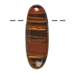 0451795665 Ojo de tigre de forma libre perforado, 3,5cm | Marco Schreier