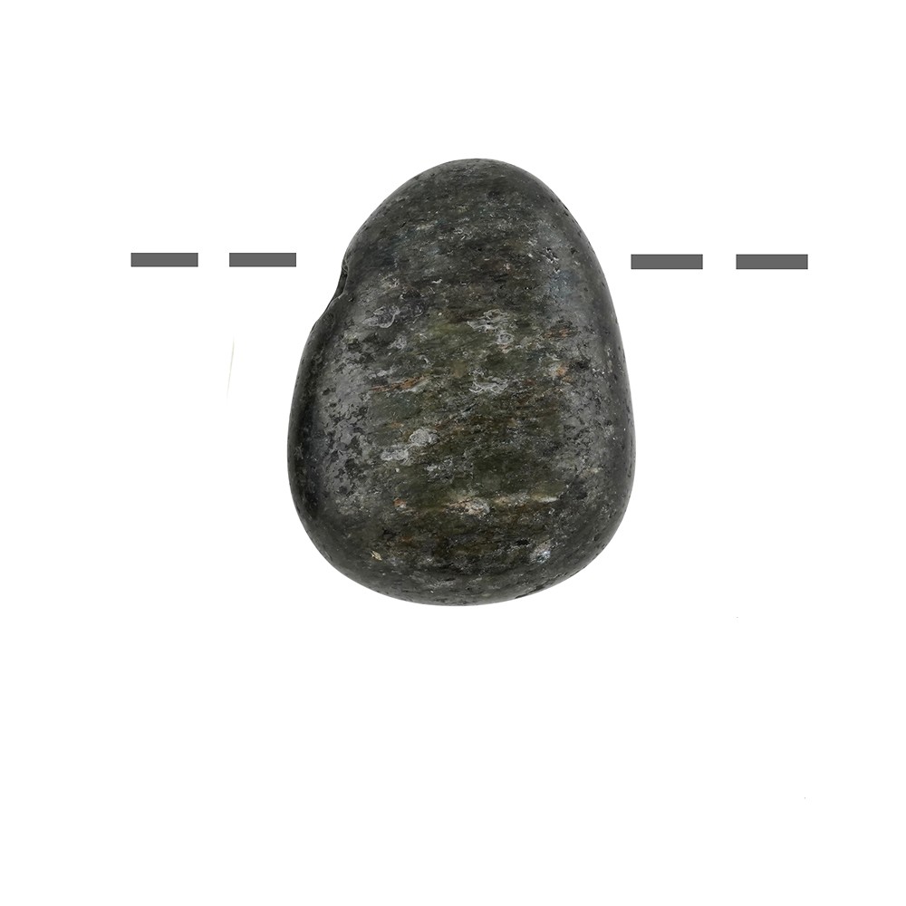 Trommelstein Ekmanit gebohrt | Mineralienhandel Edelsteine, Heilsteine & Schmuck