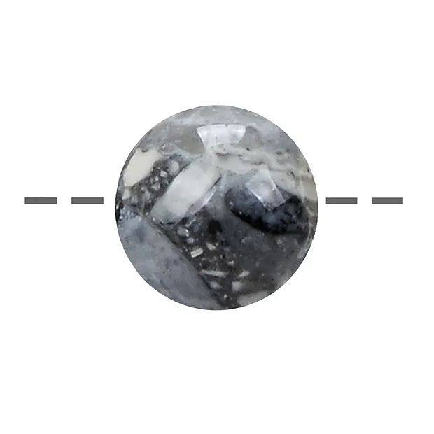 Drilled maligano jasper sphere, 20mm, 1mm hole | gems, healing stones & jewelry
