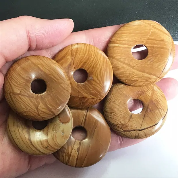 Donut walnut "jasper", 40mm | Schreier wholesale; gems, healing stones & jewelry