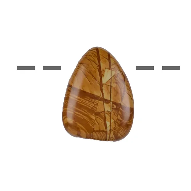 Piedra rodada "jaspe" de nogal perforada | Marco Schreier