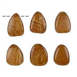 0458193002 Tumbled Stone Walnut "Jasper" drilled | wholesale gems, healing stones & jewelry