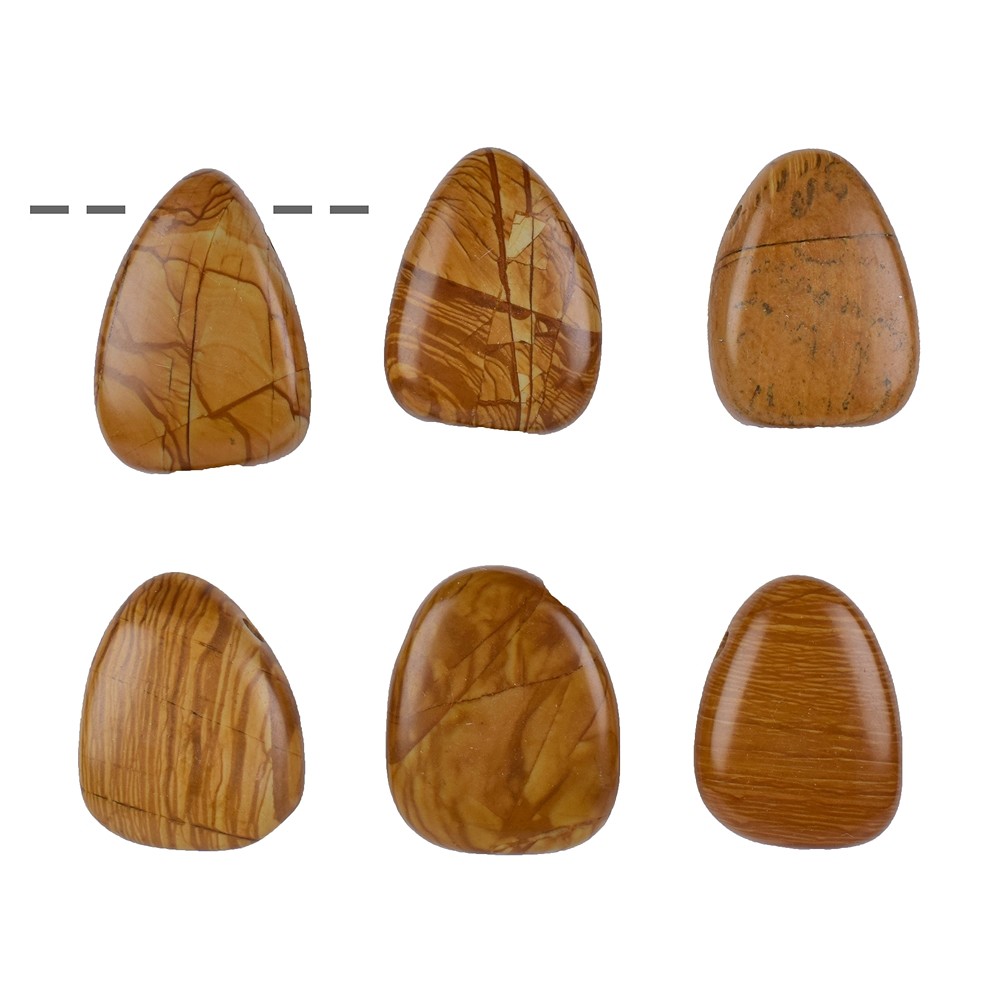 Tumbled Stone Walnut "Jasper" drilled | wholesale gems, healing stones & jewelry