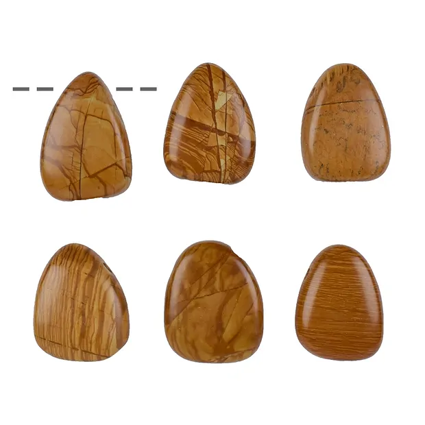 Trommelstein Walnuss-"Jaspis" gebohrt | Edelsteine, Heilsteine & Schmuck-Handel