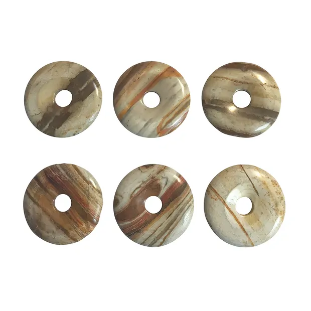 Donut evening red rhyolite, 40mm | wholesaler gems, healing stones & jewelry