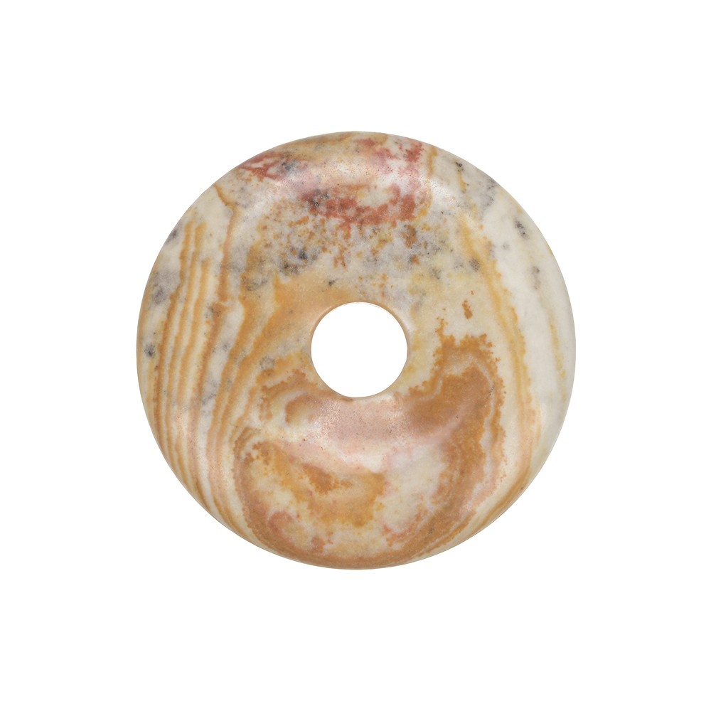 Donut evening red rhyolite, 40mm | wholesaler gems, healing stones & jewelry