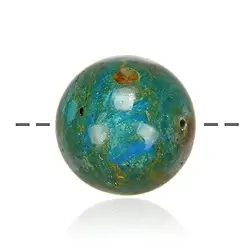 0459991521 Drilled Atacama Opal ball, 20mm, 1mm hole | wholesaler gems & healing stones