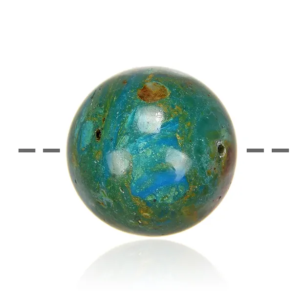 Drilled Atacama Opal ball, 20mm, 1mm hole | wholesaler gems & healing stones