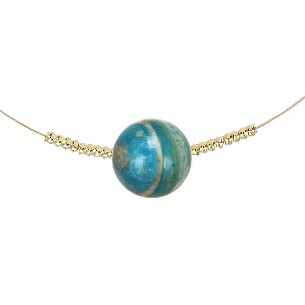 Drilled Atacama Opal ball, 16mm, 1mm hole | wholesaler gems & healing stones