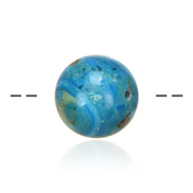 Drilled Atacama Opal ball, 12mm, 1mm hole | wholesaler gems & healing stones