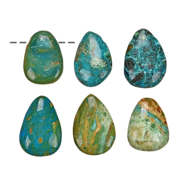 Trommelstein Atacama-Opal gebohrt | Großhändler Edelsteine, Heilsteine & Schmuck