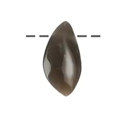 0460198202 Piedra de luna de forma libre (gris-marrón), 3,5 - 4,0cm | Marco Schreier