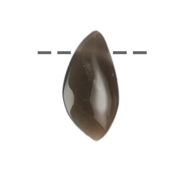 Piedra de luna de forma libre (gris-marrón), 3,5 - 4,0cm | Marco Schreier