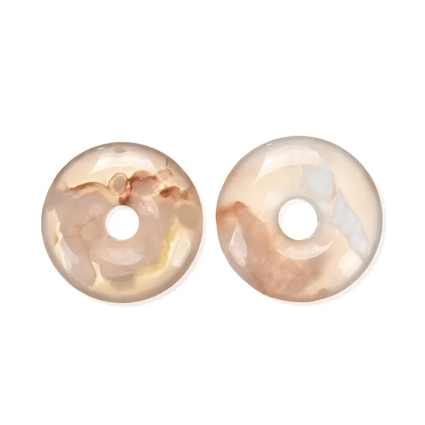 Donut Achat (Kirschblütenachat), 28 - 32mm | GH Edelsteine, Heilsteine & Schmuck