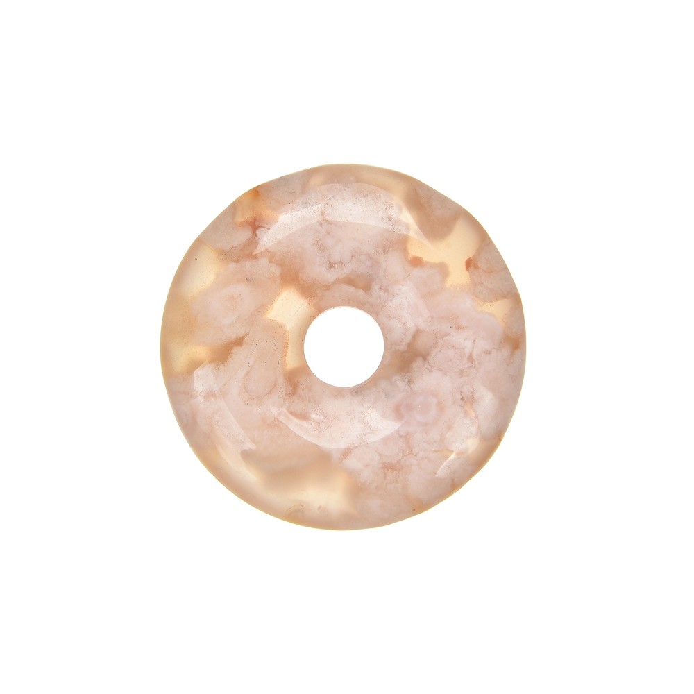 Donut Achat (Kirschblütenachat), 33 - 37mm | GH Edelsteine, Heilsteine & Schmuck