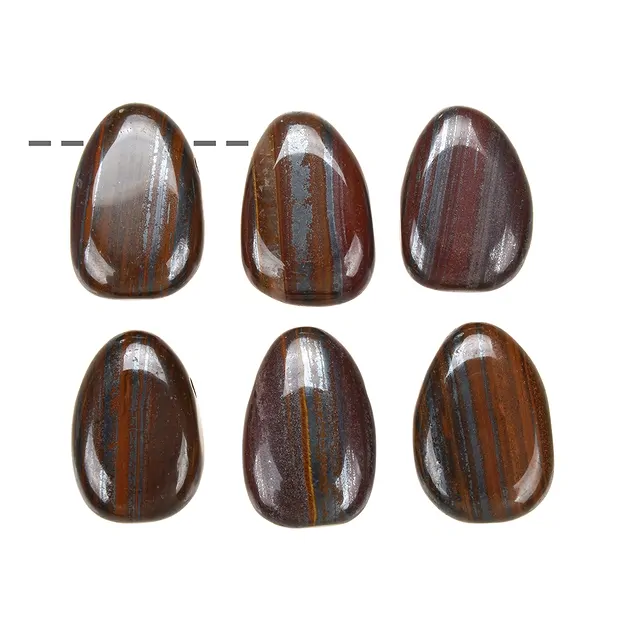 Tumbled Stone Iron Stone banded drilled | wholesaler gems & healing stones
